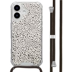 imoshion Design Hülle mit Band Apple iPhone 16 - Desert Dots