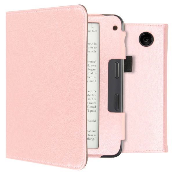 imoshion Vegan Leather Klapphülle für das Tolino Vision 6 - Rose Gold