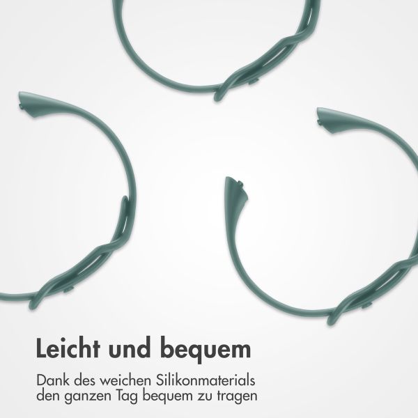 imoshion Silikonband für das  Fitbit Charge 5 / 6 - L - Olive Green