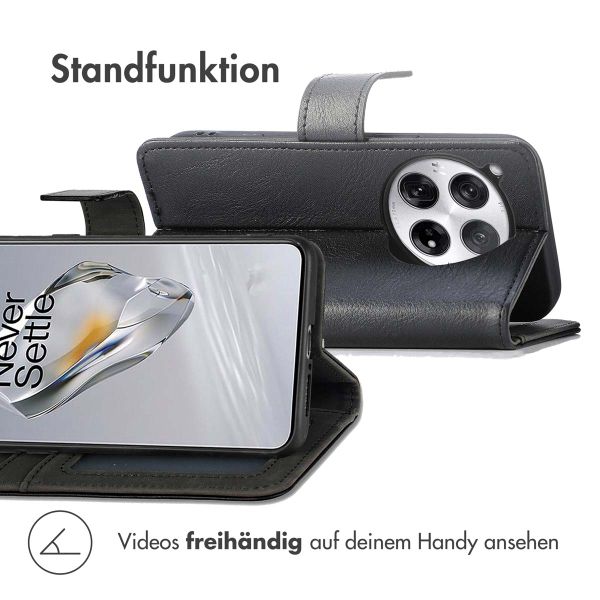 imoshion Luxuriöse Klapphülle OnePlus 12 - Schwarz