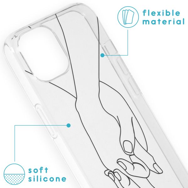 imoshion Design Hülle für das iPhone 13 - Holding Hands