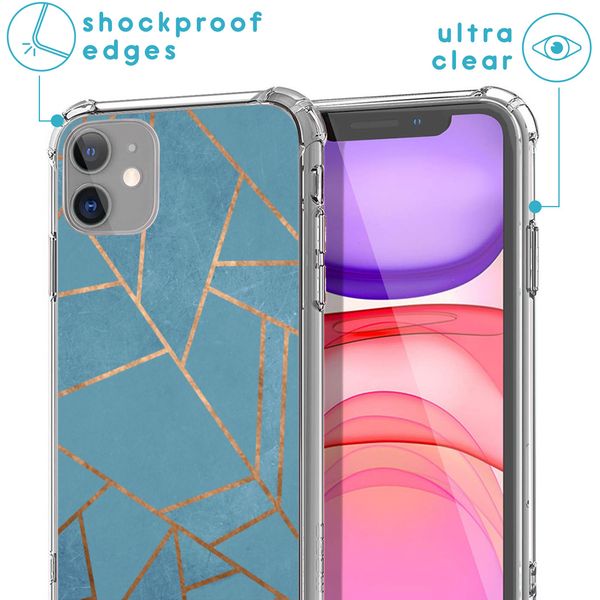 imoshion Design Hülle mit Band für das iPhone 11 - Blue Graphic