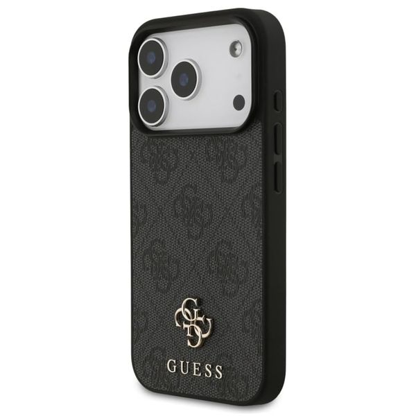 Guess 4G Metal Logo Back Cover MagSafe Apple iPhone 17 Pro Max - Schwarz