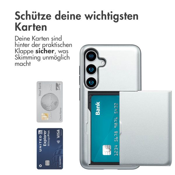 imoshion Backcover mit Kartenfach Samsung Galaxy S25 Plus - Grau