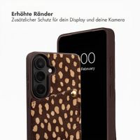 Selencia Nova Echtleder Backcover mit Kartenhalter Samsung Galaxy S26 - Fawn Chic