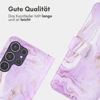 imoshion Design Klapphülle Samsung Galaxy S25 Ultra - Purple Marble