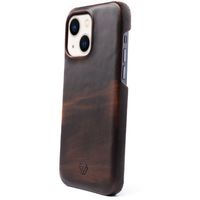 Wachikopa Full Wrap Back Cover für das iPhone 13 - Dark Brown