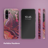 Selencia Vivid Back Cover Samsung Galaxy A55 - Marble Purple