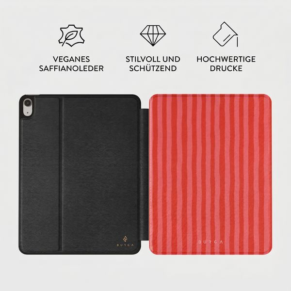 Burga Tablet Case Apple iPad 11 (2025) 11 Zoll A16 / iPad 10 (2022) 10.9 Zoll - Pomegranate