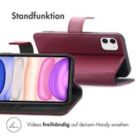 imoshion Luxuriöse Klapphülle für das iPhone 11 - Bordeaux