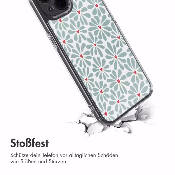imoshion Design Hülle Apple iPhone 14 - Bloom Love Sage Green