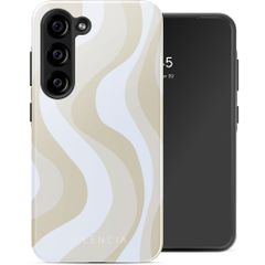 Selencia Vivid Back Cover Samsung Galaxy S23 FE - Desert Waves Beige