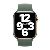 Apple Silikon Solo Loop für  Apple Watch Series 1 - 9 / SE (38/40/41 mm) | Series 10 / 11 (42 mm) - Größe 1 - Eucalyptus