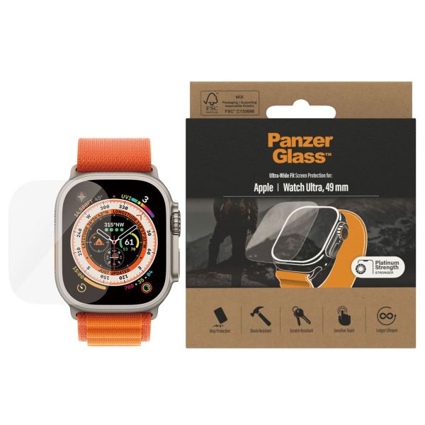 PanzerGlass ﻿Displayschutzfolie für die Apple Watch Ultra - 49 mm