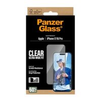 PanzerGlass Ultra-Wide Fit Antibakterieller Displayschutz mit Applikator Apple iPhone 17