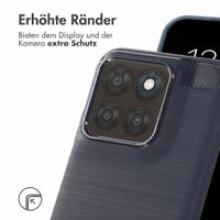imoshion Brushed Back Cover Motorola Moto G77 - Dunkelblau