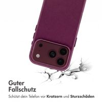 Accezz MagSafe Leather Backcover Apple iPhone 18 Pro Max / 17 Pro Max - Heath Purple