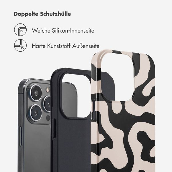 Selencia Vivid Back Cover Apple iPhone 13 Pro - Art Wave Black