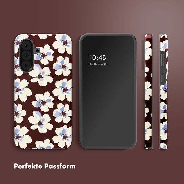 Selencia Vivid Back Cover Samsung Galaxy A37 (5G) - Choco Flower Pop