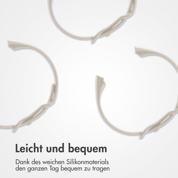 imoshion Silikonband für das  Fitbit Charge 5 / 6 - L - Beige