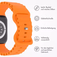 imoshion Athletic Silikonarmband für das  Apple Watch Series 1 t/m 11 / SE / Ultra (44/45/46/49 mm) - Orange