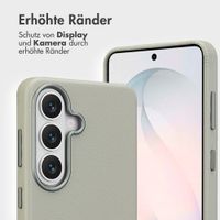Accezz 2-in-1 Klapphülle aus Leder mit MagSafe Samsung Galaxy S26 - Light Grey