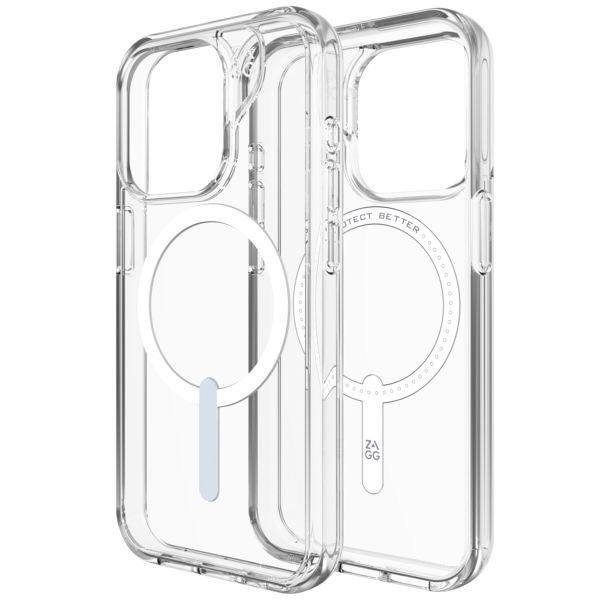 ZAGG Crystal Palace Snap Backcover MagSafe für das Apple iPhone 15 Pro - Transparent