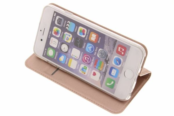 Dux Ducis Roségoldfarbenes Slim TPU Klapphülle für das iPhone 6 / 6s