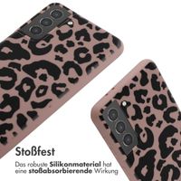 imoshion Silikonhülle design mit Band für das Samsung Galaxy S21 Plus - Animal Pink