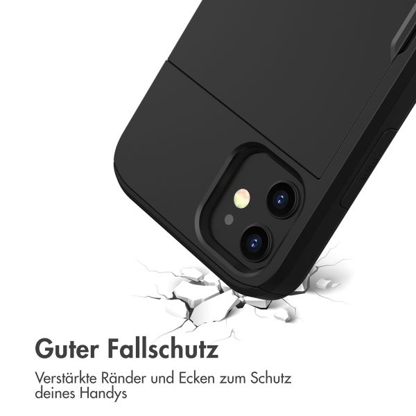 imoshion Backcover mit Kartenfach Apple iPhone 12 Mini - Schwarz