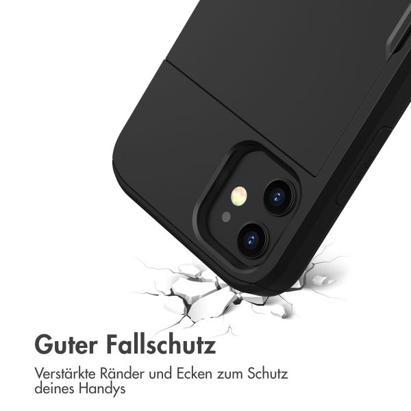 imoshion ﻿Backcover mit Kartenfach für das iPhone 12 Mini - Schwarz