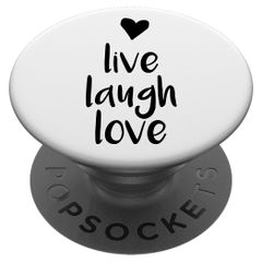 PopSockets iMoshion PopGrip - Live Laugh Love - White