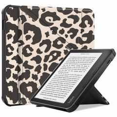 imoshion Design Klappbare Klapphülle für das Kobo Libra 2 / Tolino Vision 6 - Leopard