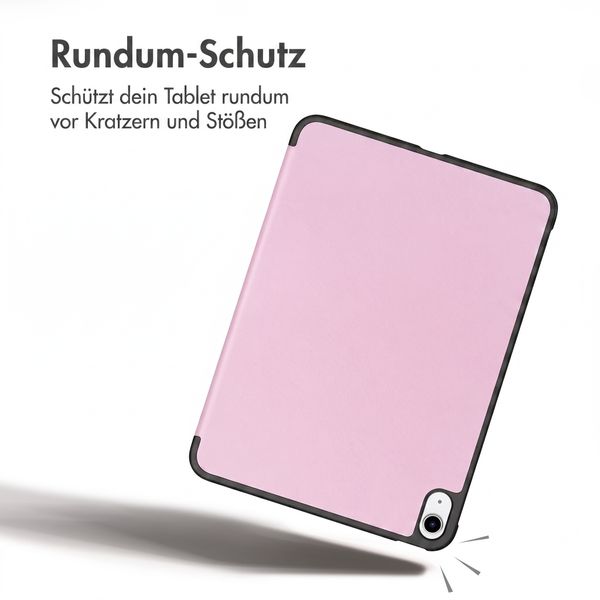 imoshion Trifold Klapphülle Apple iPad 11 (2025) 11 Zoll A16 / iPad 10 (2022) 10.9 Zoll - Rosa