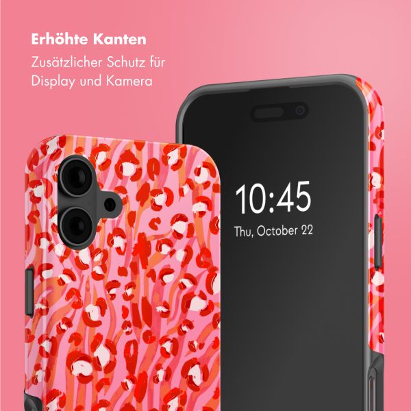 Selencia Vivid Tough Back Cover mit MagSafe für das iPhone 16 - Wild Spots Lipstick