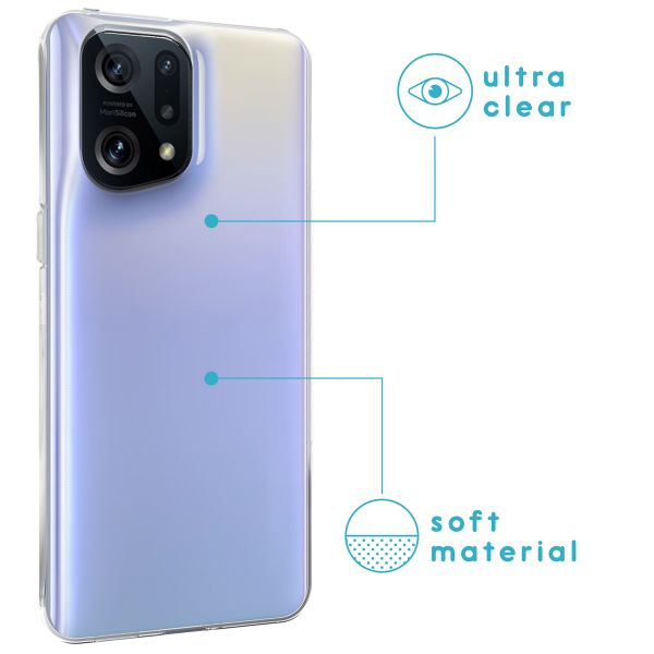 imoshion Softcase Back Cover Oppo Find X5 Pro (5G) - Transparent