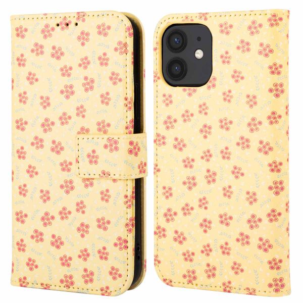 imoshion Design Klapphülle iPhone 12 (Pro) - Sunny Yellow Petite Flowers