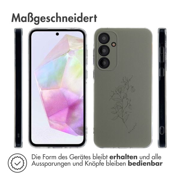 imoshion Design Hülle für das Samsung Galaxy A35 - Floral Green