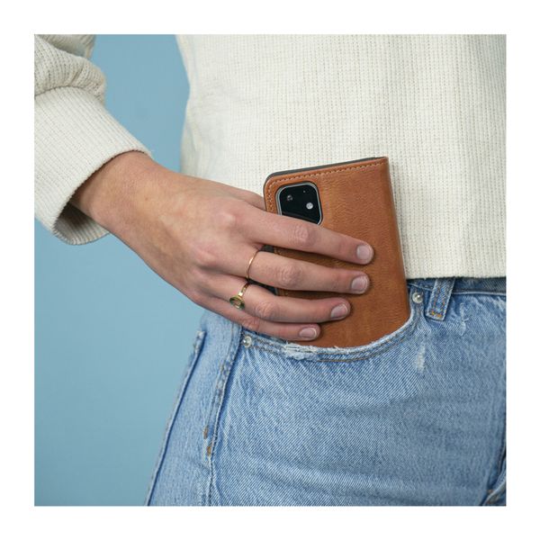 imoshion Luxuriöse Klapphülle Motorola Moto G9 Power - Braun