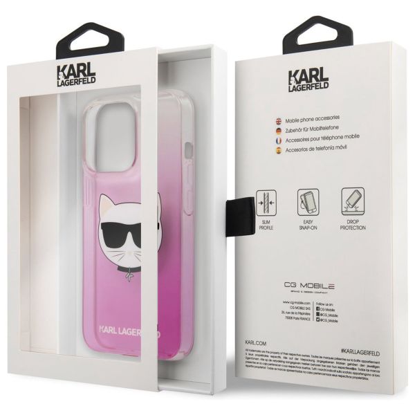 Karl Lagerfeld Hardcase Backcover Choupette für das iPhone 13 Pro - Rosa