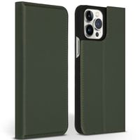 Accezz Premium Leather Slim Klapphülle Apple iPhone 13 Pro Max - Grün