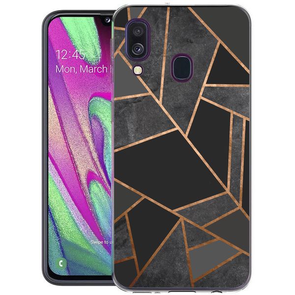 imoshion Design Hülle für das Samsung Galaxy A40 - Black Graphic