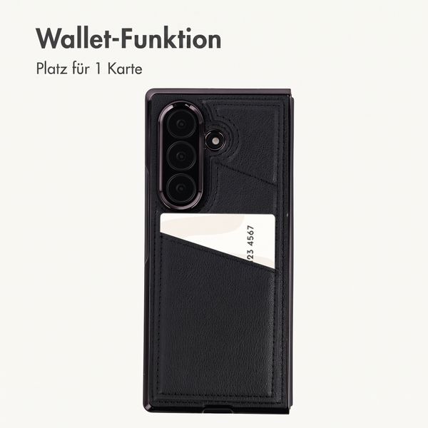imoshion Kunstleder MagSafe Backcover mit Kartenfach Samsung Galaxy Z Fold 8 Ultra - Schwarz
