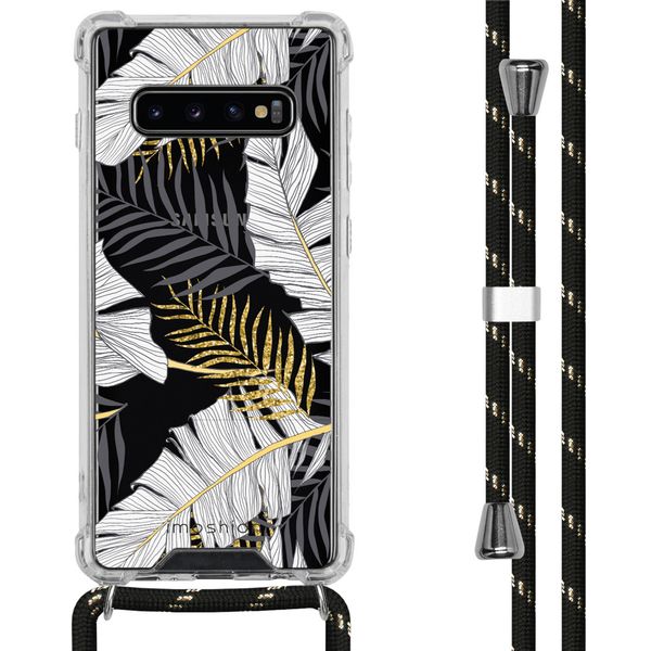 imoshion Design Hülle mit Band für das Samsung Galaxy S10 Plus - Glamour Botanic