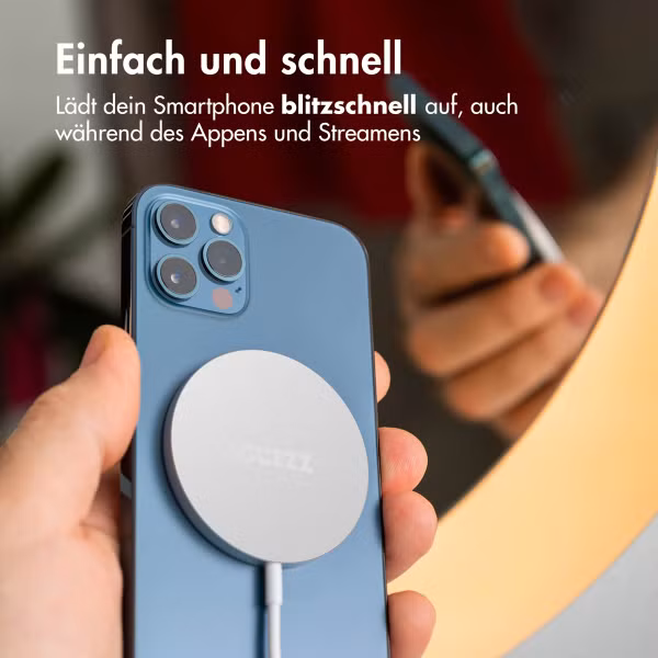 Accezz Wireless Charger USB-C - Drahtloses MagSafe und Qi2-Ladegerät - 1 Meter - Weiß