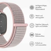 imoshion Nylonarmband für das  Fitbit Versa 4/ 3 / Sense (2) - Rosa