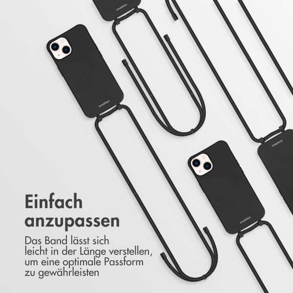 imoshion Color Backcover mit abtrennbarem Band Apple iPhone 14 - Schwarz