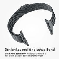 imoshion Mailandisches schlankes Armband für das  Apple Watch Series 1 t/m 9 / SE (38/40/41 mm) | Series 10 / 11 (42 mm) - Indigo