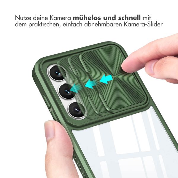 imoshion Back Cover mit Kameraschieber für das Samsung Galaxy S23 - Dunkelgrün