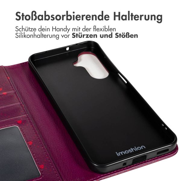 imoshion Design Klapphülle Samsung Galaxy A56 - Crush Check Coral Dust